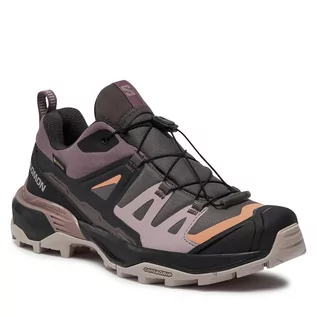 Buty trekkingowe damskie - Trekkingi Salomon X Ultra 360 Gore-Tex L47449400 Plum Kitten / Phantom / Cork - grafika 1