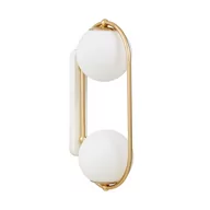 Lampy ścienne - LAMPA ŚCIENNA KINKIET NOWOCZESNY ZŁOTY PANARI W2 - miniaturka - grafika 1