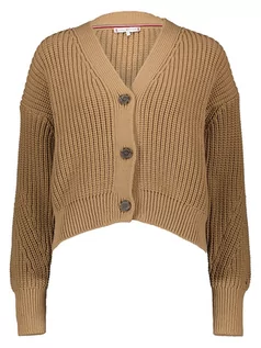 Swetry damskie - Tommy Hilfiger Kardigan w kolorze jasnobrązowym - grafika 1