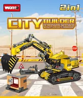 Klocki - KLOCKI WOMA CITY KOPARKA BUDOWLANA 2w1 461 el. - miniaturka - grafika 1