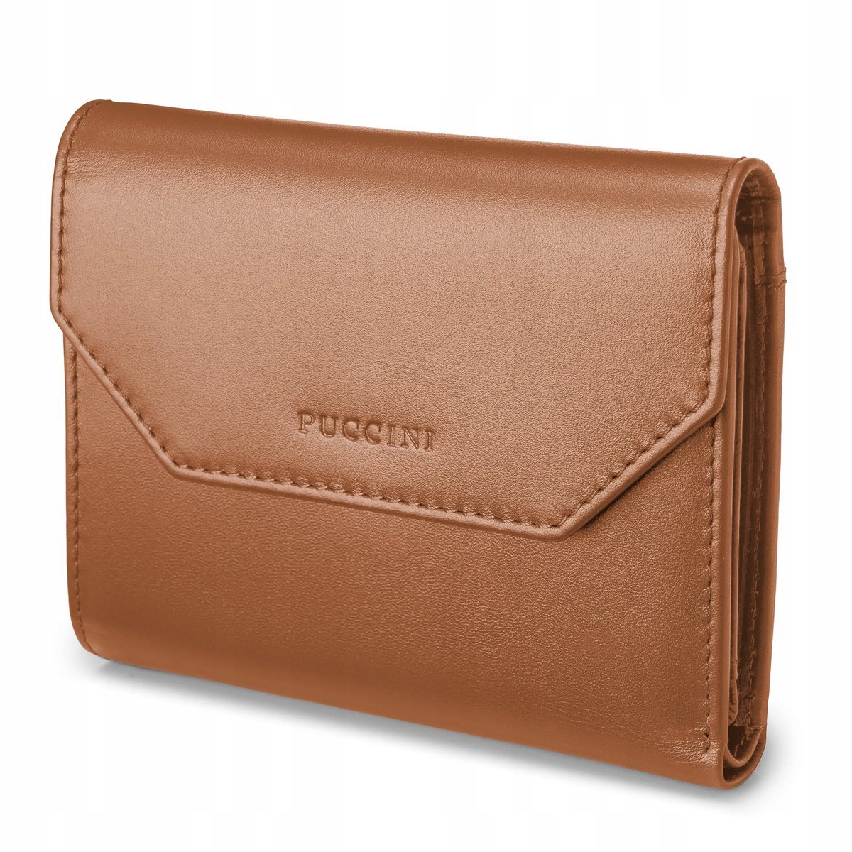 Portfel Damski Skórzany Na Prezent RFID PUCCINI Brązowy VC90150-2B