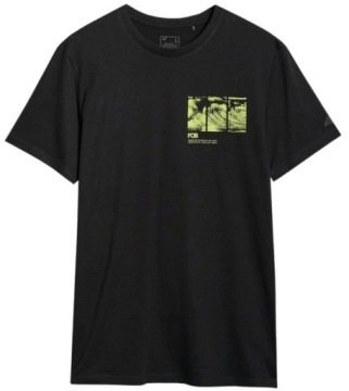 Męska koszulka bawełniania 4F M2106 casualowy T-shirt sportowy R. M
