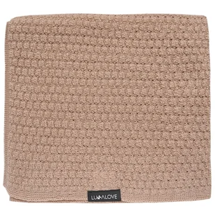 Kocyk wełniany otulacz z wełny merino PREMIUM Karmelowy Beż 90x100, Lullalove - Otulacze - miniaturka - grafika 1