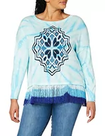 Swetry damskie - Desigual Damski sweter cienki, Biały, XL - miniaturka - grafika 1