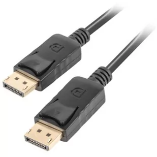 LANBERG LANBERG Kabel DisplayPort M/M 4K 3M czarny (CA-DPDP-10CC-0030-BK) - Kable komputerowe i do monitorów - miniaturka - grafika 2