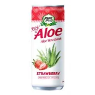 Soki i napoje niegazowane - Pure Plus Napój z aloesem Aloe Vera Drink Truskawka 240 ml - miniaturka - grafika 1