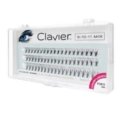 Sztuczne rzęsy i akcesoria - KĘPKI RZĘSY CLAVIER JEDWABNE NATURALNE MIX 9/10/11 - miniaturka - grafika 1