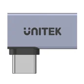 Złącza, przejściówki, adaptery - Unitek Adapter USB-C na USB-C kątowy płaski 40Gbps - miniaturka - grafika 1