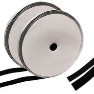 Taśmy klejące - Taśma rzep z klejem samoprzylepna 16mm komplet 25m czarna - miniaturka - grafika 1