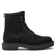 Botki męskie - Trapery Tommy Hilfiger Casual Hilfiger Chunk Z Nbk Boot FM0FM05149 Czarny - miniaturka - grafika 1