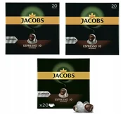Kawa w kapsułkach i saszetkach - Kapsułki do Nespresso Jacobs Espresso 10 - 60 szt. (3x20 szt) - miniaturka - grafika 1