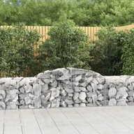 Ogrodzenia - vidaXL Kosze gabionowe, 25 szt, 300x50x60/80 cm, galwanizowane żelazo - miniaturka - grafika 1