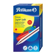 Długopisy - Długopis Stick K86 Super Soft czerwony 50szt) - miniaturka - grafika 1
