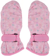 Rękawiczki dla dzieci - Dziewczęce zimowe rękawiczki jednopalczaste Noviti RN005-G-01 Różowe - miniaturka - grafika 1