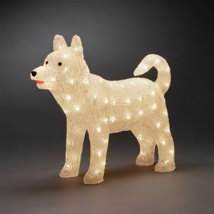 Konstsmide Christmas Figurka dekoracyjna LED Husky IP44 43 cm - Ozdoby bożonarodzeniowe - miniaturka - grafika 1