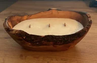 Świece - Naturalna świeca sojowa w drewnie oliwnym DOP-22 - miniaturka - grafika 1