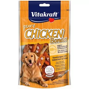 vitakraft VITAKRAFT 80g Chicken Bonas Kurczak Z Serem 4008239166296 - Przysmaki dla psów - miniaturka - grafika 1