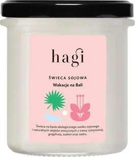 Hagi Hagi Mała świeca sojowa Wakacje na Bali 215ml - Świece - miniaturka - grafika 1