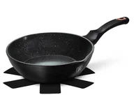 Patelnie - GŁEBOKA PATELNIA GRANITOWA 24cm BERLINGER HAUS BLACK ROSE BH-6184 - miniaturka - grafika 1
