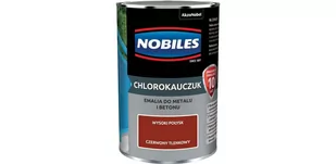 Nobiles Emalia chlorokauczukowa Nobiles do metalu i betonu czerwony tlenkowy 0,9 l 5588230 - Emalie - miniaturka - grafika 1
