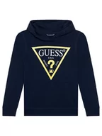 Bluzy dla chłopców - Guess Bluza L92Q09 KAUG0 Granatowy Regular Fit - miniaturka - grafika 1