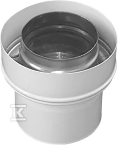 Onnline Adapter kominowy redukcyjny, koncentryczny DN 60/100 x 80/125 do kotłów kondensacyinych z adapterem z tworzywa, uniwersalny - Kominy i akcesoria - miniaturka - grafika 1