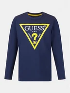 Bluzki damskie - Guess Bluzka L84I29 K8HM0 Granatowy Regular Fit - miniaturka - grafika 1