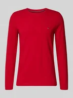 Koszulki męskie - Bluzka z długim rękawem o kroju slim fit z mieszanki bawełny - miniaturka - grafika 1