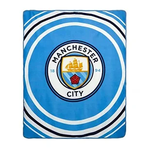 Man City Pulse polarowy koc, niebieski - Koce - miniaturka - grafika 1