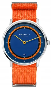 Zegarek Nowy Oryginalny Zegarek męski Sternglas S01-NAK06-FI02 granatowy +grawer - Zegarki męskie - miniaturka - grafika 1