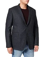 Kurtki męskie - Hackett London Męska kurtka Shetland Gchk Zip Out, 5cynavy/Grey, 38 - miniaturka - grafika 1