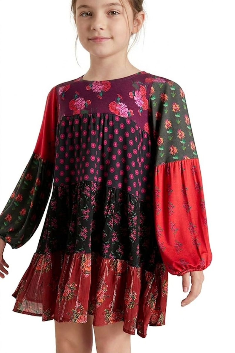 Sukienka dziewczęca Desigual Celia w kwiaty-122
