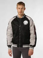 Kurtki męskie - Alpha Industries Kurtka męska Mężczyźni Sztuczne włókno czarny jednolity, XXL - miniaturka - grafika 1