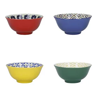 Mikasa talerz wzór multi 15 cm ceramiczny 4 szt twm_952909 - Tace i patery - miniaturka - grafika 1