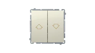 Kontakt Simon Wyłącznik ścienny Basic żaluzjowy (moduł) BMZ1.01/12 beżowy - Wyłączniki światła i elektryczne - miniaturka - grafika 2