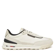 Sneakersy męskie - Sneakersy Tommy Hilfiger Retro Runner Nylon Mix FM0FM05523 Écru - miniaturka - grafika 1