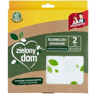 Jan Niezbędny Ściereczki Domowe A'2 Zielony Dom - Ściereczki, gąbki, czyściki - miniaturka - grafika 1