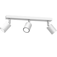 Lampy sufitowe - Biało-srebrny reflektor natynkowy do kuchni LX 4582 z serii STRIPER - miniaturka - grafika 1
