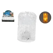 Oświetlenie świąteczne - Świeczka LED 3,7 x 5,5 cm biały - miniaturka - grafika 1