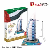 Puzzle - Cubic Fun, puzzle 3D Burjal Arab - miniaturka - grafika 1