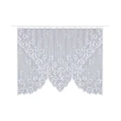 Firany - Firana żakardowa AGATA 300 x 150 cm biały - miniaturka - grafika 1