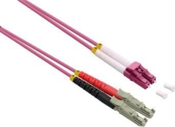 Roline ROLINE kabel światłowodowy duplex 50/125µm OM4, LSH/LC, LSOH, fioletowy, 5 m