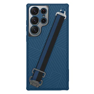 Nillkin Strap Case etui do Samsung Galaxy S23 Ultra pancerny pokrowiec z paskiem na rękę niebieskie - Etui i futerały do telefonów - miniaturka - grafika 1