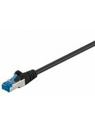 Patchcordy - Kabel Lan Patchcord Cat 6A S/ftp czarny 0,25m - miniaturka - grafika 1