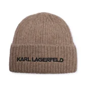 Czapki damskie - Karl Lagerfeld Wełniana czapka k/essential - miniaturka - grafika 1