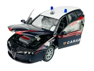 Samochody i pojazdy dla dzieci - WELLY ALFA ROMEO 159 SPORTWAGON CARABINIERI 1:24 SAMOCHÓD NOWY METALOWY MODEL - miniaturka - grafika 1