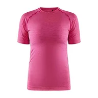 Koszulki i topy damskie - Craft Core Dry Active Comfort damska koszulka z krótkim rękawem, różowa - miniaturka - grafika 1