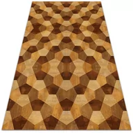 Dywany - Modny dywan winylowy Parkietowa geometria 120x180 cm - miniaturka - grafika 1