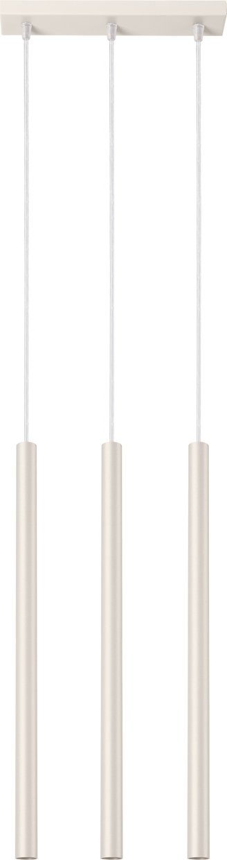 Lampa wisząca PASTELO 3 beżowa 3xG9 8W stal 94x5x30cm Sollux Lighting