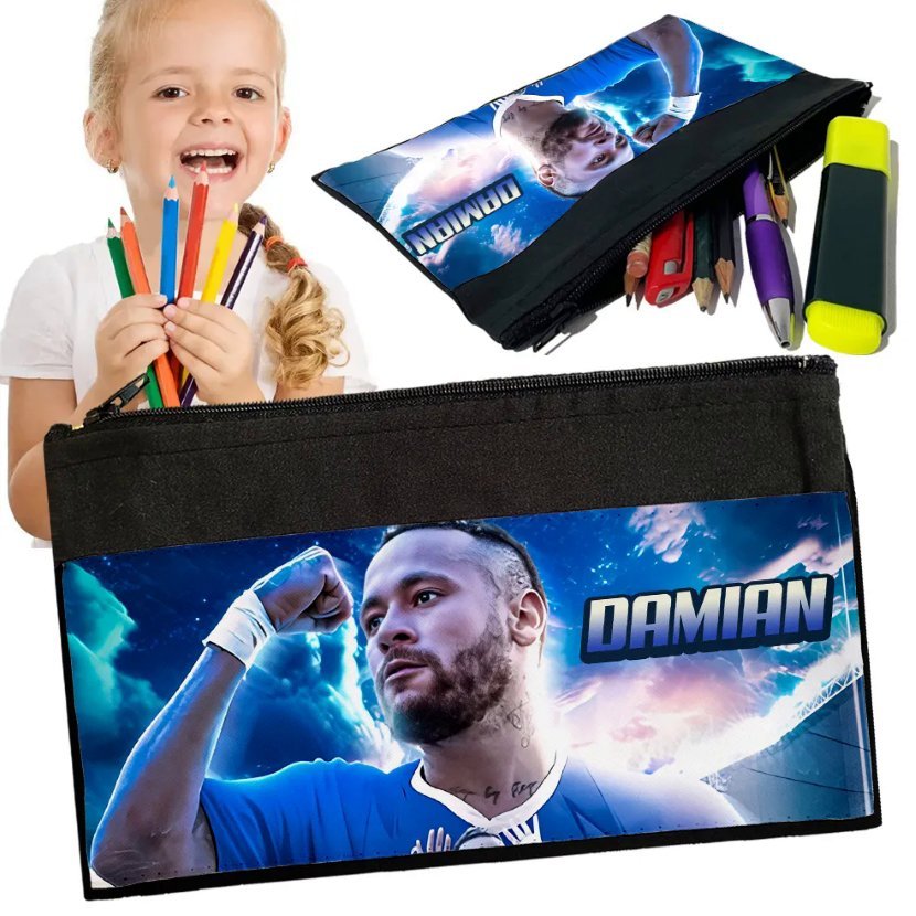 Personalizowany Piórnik NEYMAR JR - Saszetka Nadruk imienia Prezent